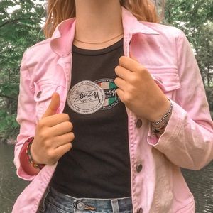 Pink Jean Jacket